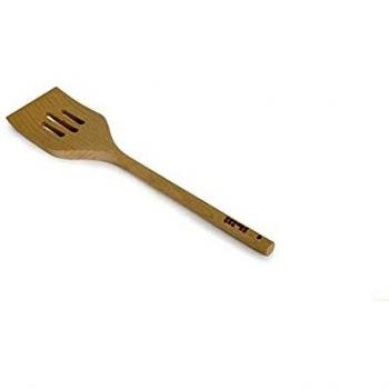 IBILI - Espátula perforada con mango redondo de 30 cm de madera de haya