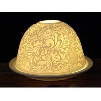 Hellmann de velas, diseño de Starlight litofanía Soporte para velas, diseño de flores, remolinos 151