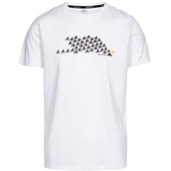 Trespass BORLIE Camiseta de Secado rápido, Hombre, Blanco, M