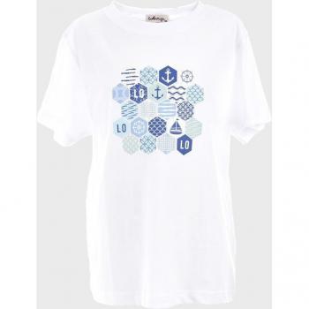 Camiseta de niño de manga corta y print en el pecho