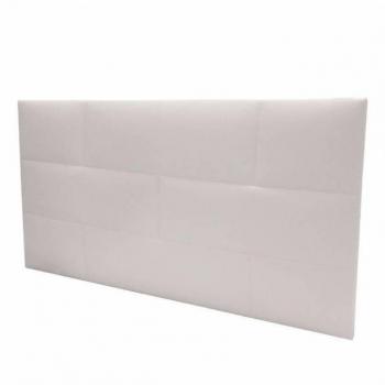 Cabecero tapizado Cube Mini Dormitorio Juvenil Ladrillo Color Blanco 106x54x3 cm