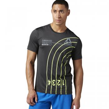 Reebok Osr Ss Tee Camiseta de Manga Corta, Hombre, Negro