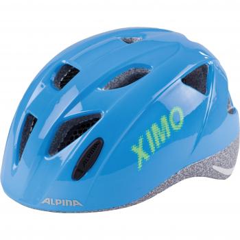 ALPINA Casco Infantil de Bici Ximo, Primavera/Verano, Infantil, Color Azul, tamaño 49-54 cm