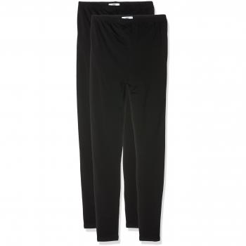 MAMALICIOUS MLLEA ORGANIC LONG LEGGING 2PACK, legging premamá Mujer, Negro