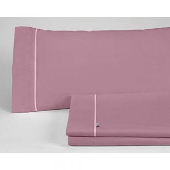 Juego de sábanas Liso Color Cuarzo - Cama de 105 (3 Piezas) - 50% algodón / 50% poliéster - 144 Hilos