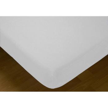 Sábana Bajera Ajustable Hosteline 100% Algodón Iris Blanco Cama de 200