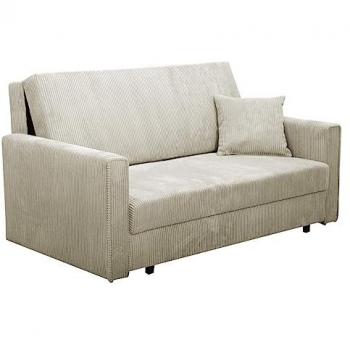Sofá-cama Columbus 188 con caja de ropa de cama, 3 plazas, tapizado Poso 100, dimensiones 153x85x98cm