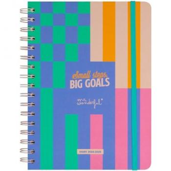 Agenda escolar 2024-2025 semanal Mr. Wonderful Basic: Small steps, big goals