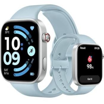 Reloj Inteligente Xiaomi Redmi Watch 6 Azul Glaciar, Pantalla AMOLED 2.07'', Monitoreo de Frecuencia Cardíaca y Sueño, 150+ Modos Deportivos, Batería de 24