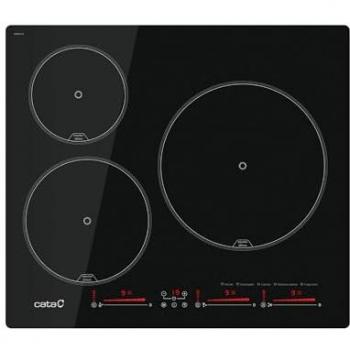 CATA IBS6303E2BK Placa Inducción 3 Zonas 59 cm Negro