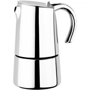 BRA Bella - Cafetera, Capacidad 2 Tazas, Acero Inoxidable 18/10