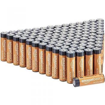 AmazonBasics AA 1.5 Volt Performance Alkaline Batteries - Pack of 100