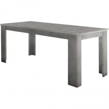 Mesa Consola Extensible 100% Made in Italy hasta 12 Plazas, cm 160/210x90h75, Color Gris Ceniza