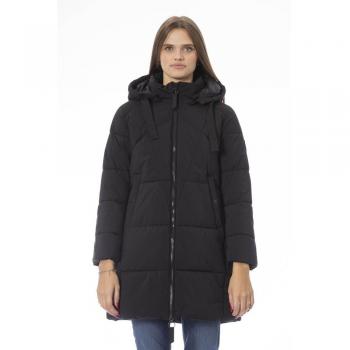 Baldinini Trend Black Polyester Jacket & Coat - 3XL