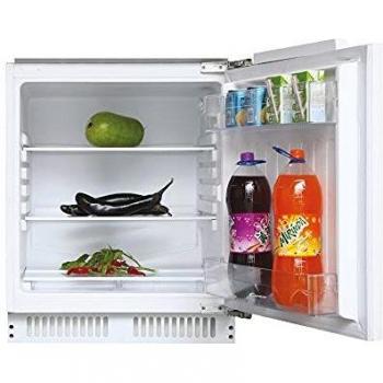 Candy CRU 160 NE/N, Frigorífico Mini Integrable, 135L, Estático, 2 Estantes, 2 Balconeras, 1 Huevera, 2 Cajones Verduleros, Iluminación, Puerta Reversible, Altura Ajustable, 40DB, Clase F, Blanco