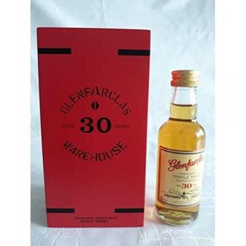 Whisky Escocés de Malta Única Glenfarclas 30 Años 43% Vol. en Caja de Regalo 0,05l