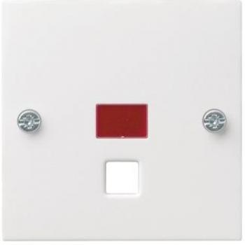 Gira 063803 System 55 Cover Plate with Large Control Window for Pull Switches and Push Buttons, Glossy White