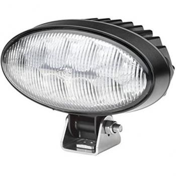 Faro de Trabajo LED Oval 90 Hella 1GB 996 386-021 - 24/12V - 2000lm - Montaje Atornillado - Abrazadera Giratoria - Iluminación de Largo Alc
