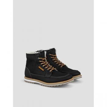 Björn Borg Men's Leather Boots Martyn Black, Size 44