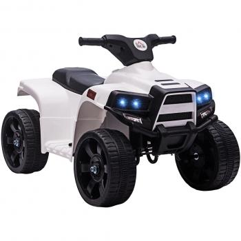 Cuatrimoto Infantil Eléctrico para Niños 18-36 Meses con Batería 6V - Blanco