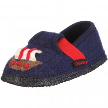 Giesswein Bünde 56-10-40595 - Zapatillas de casa de tela para niño, color azul, talla 35