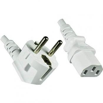 Cable de alimentación 230V, CEE7/7 a C13, 1.8m, 0.75mm², 10A, blanco