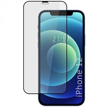 Protector de Cristal Templado Completo 5D Full Glue Negro para iPhone 12 / 12 Pro (6.1) Vidrio