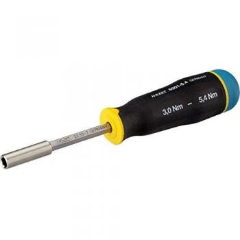 Destornillador de par HAZET 6001-5.4/3, rango de par: 3 - 5.4 Nm, tolerancia: 6%, hexagonal hueco 6,3 mm (1/