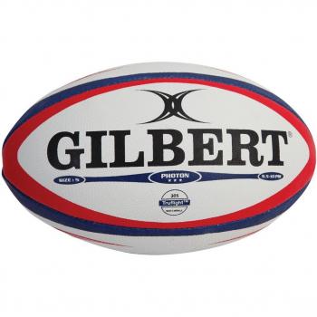 Gilbert Photon - Balón de rugby para hombre, tamaño 5, color rojo / azul