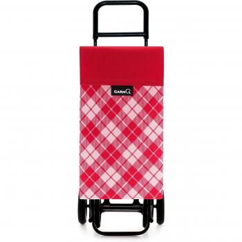 Garmol 123G4 CP C683 Carro de Compra 4 Ruedas, Tela, Rojo, 40x27x105 cm