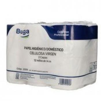 Papel higiénico doméstico 2 capas - 12 ud