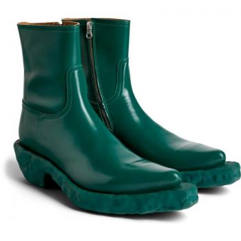 Camperlab Unisex Green Leather Boots - Size 38
