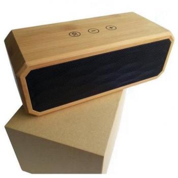 Altavoz Estéreo Bluetooth Mini de Bambú BT616