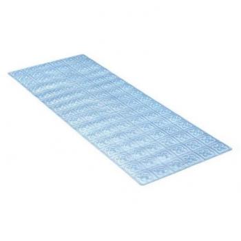 Tatay Alfombra de Bañera Antideslizante de PVC con Ventosas, Resistentes a Moho y Microbios, Anti-Bacteriano, Diseño Barcelona, Azul, Medidas 96 x 36 cm