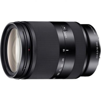 Sony E Mount APS-C 18-200mm F3.5-6.3 Telephoto Zoom Lens SEL18200LE, Black
