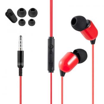 Auriculares In-Ear Estéreo con Cable de 3 Metros y Micrófono para Webcast - Compatible con Xiaomi, Huawei P40, PC y Gamer MP3