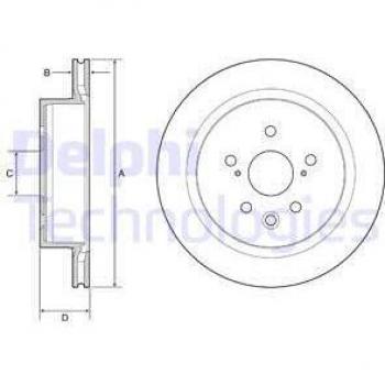 Disco de freno DELPHI BG4962C - Disco de freno, marca DELPHI, modelo BG4962C