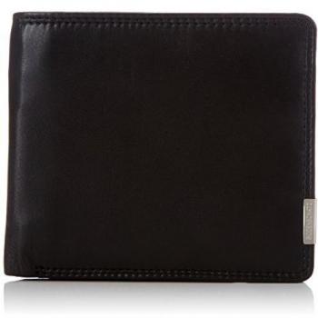 Bodenschatz Kings Nappa - Monedero de cuero hombre, color negro, talla 12x11x3 cm