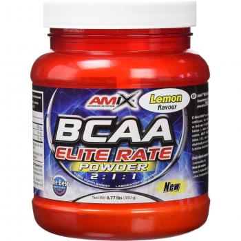 AMIX Nutrition | BCAA Elite Rate | Aminoácidos Ramificados 2:1:1 | Peso 350 g | Aumenta Energía y Resistencia | Quemador de Grasa | Especial para Deportistas | Reduce el Cansancio | BCAA en Polvo