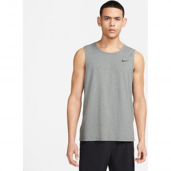 Camiseta de hombre Dri-FIT Hyverse Nike, tipo fitness, color gris, talla XL