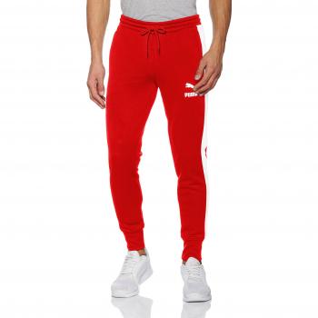 Puma Archive T7 Track Pantalones, Unisex, Archive T7 Track Pants, Rojo Escarlata, Large