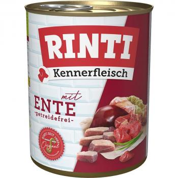 RINTI Kennerfleisch 12 x 800 g - Pack económico - Pato