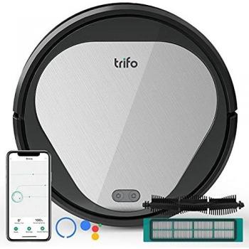 Robot Aspirador, Aspirador Robot Potente, Poder de Sanción 3000 Pa, Ilimpiar el Pelo del Animal, 600 ML de Cubo de Polvo, Autocarga, Conectividad Wi-Fi, Controlado a través de Alexa/App