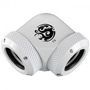 Bitspower - Adaptador multi-link 90 grados para 2x 12mm ad - blanco