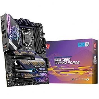 MSI MPG Z590 GAMING FORCE Placa Base ATX - Soporta Procesadores Intel Core 11th Gen, LGA 1200 - Mystic Light, 16 Duet Rail 75A VRM, DDR4 Boost