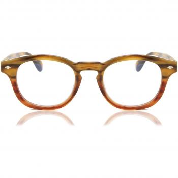Croon Bowie Havana Red Multifocus Men's Eyeglasses Tortoiseshell Size +3.00 - Blue Light Block Available