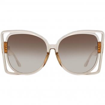 Linda Farrow ASTRA LFL1357 C3 Men's Brown Sunglasses 61mm