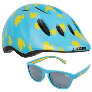 Lazer Joven Juego MAX + Blub Casco Set, Matte Blue, Uni Size 49 – 56 cm