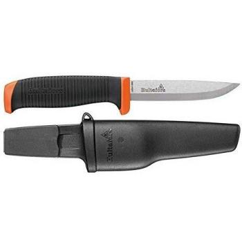 Cuchillo Artesano HVK GH Hultafors con Mango Antideslizante de Santoprene® y Hoja de Acero Carbono Premium, Incluye Funda y Soporte para Cinturón