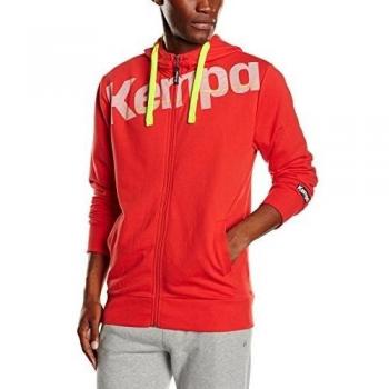 Kempa Jacke Core Kapuzen - Sudadera de fitness para hombre, color rojo, talla 2XL